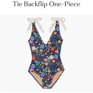 Rifle Paper Company and Summersalt one piece swimsuit